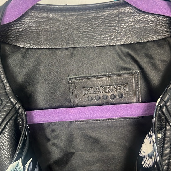 Blanknyc painted Floral Leather Jacket Sm - Picture 9 of 13